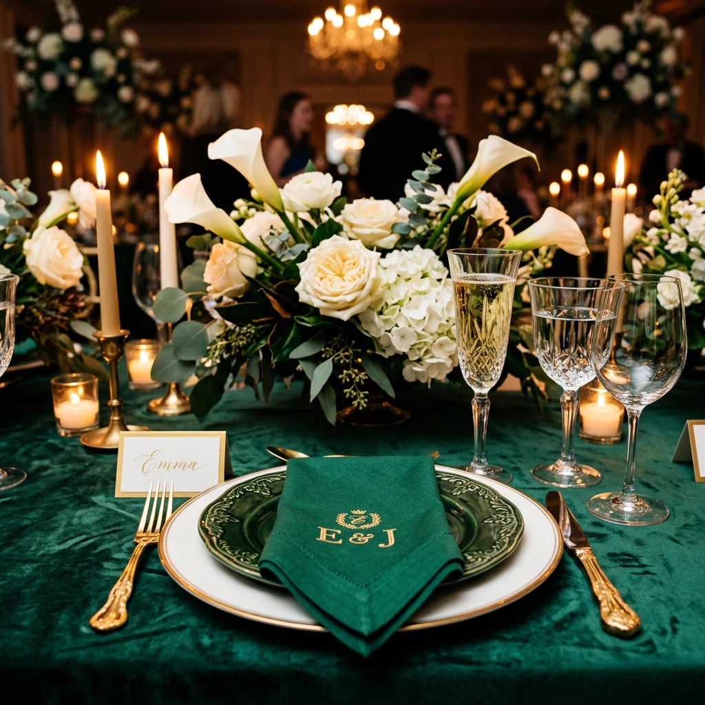 Velvet tablescapes & gilded candlelit dinners